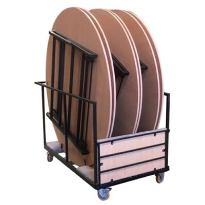 Round Folding Table Trolley
